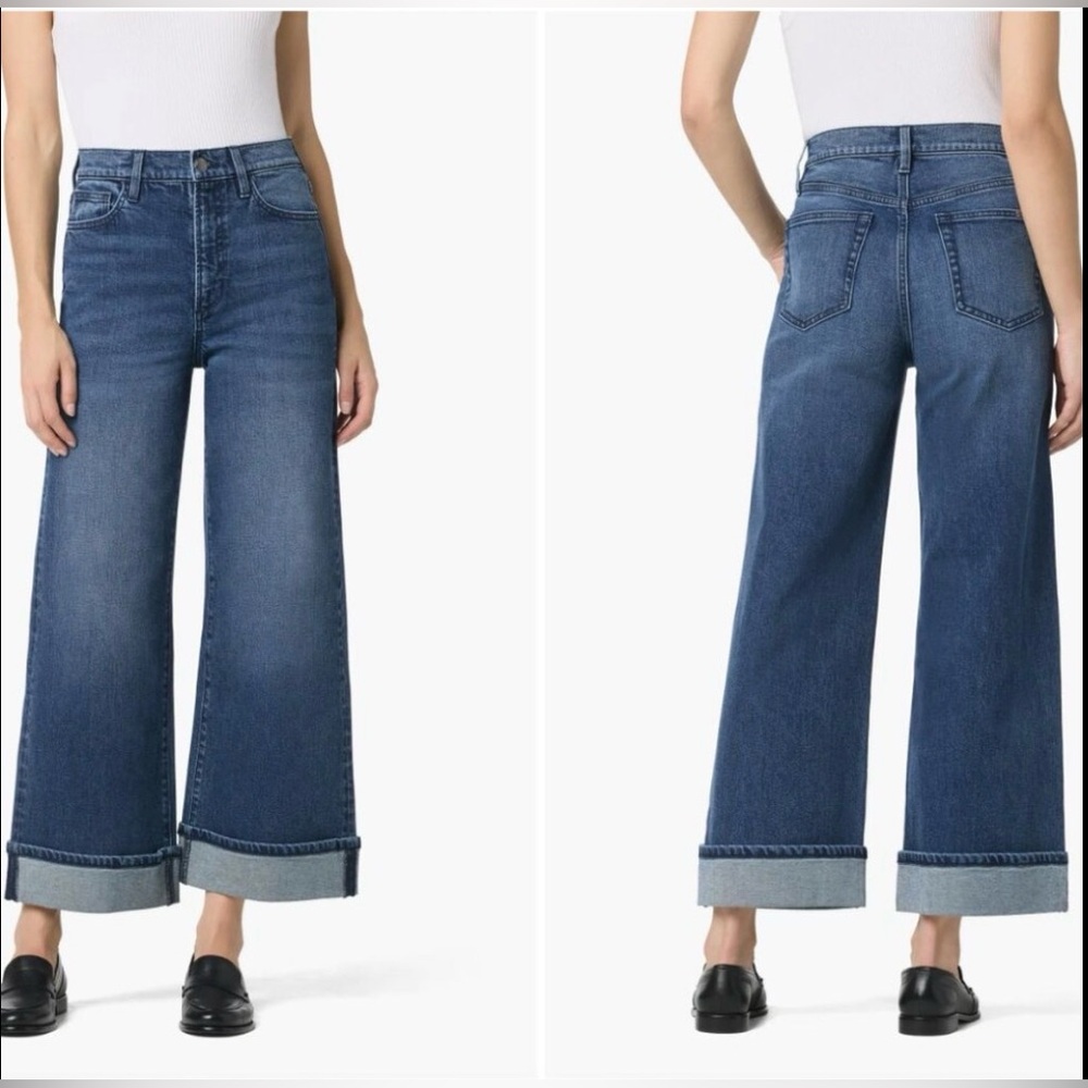 Joe's Ankle Cuff Wide Leg Jeans